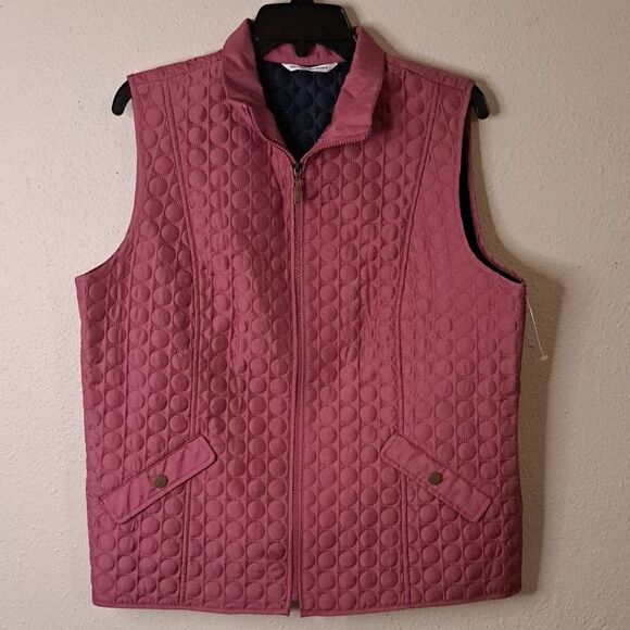 Allison Daley pink zip up vest - Picture 1 of 6